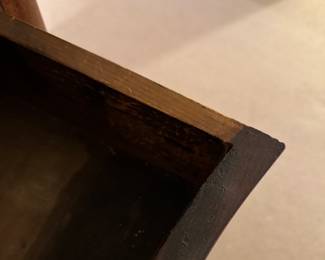 Antique Mahogany 5 Drawer (Bottom is Hidden) Serpentine Front Chest of Drawers with Marble Top. Measures 45" W x 23" D x 35" H. Photo 5 of 5.