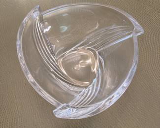 Crystal Glass Bowl. Photo 2 of 3.