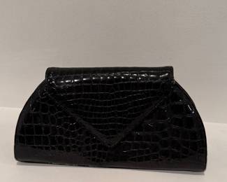 Faux Croc Clutch.