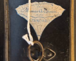 Antique Thomas Edison Standard Phonograph Trumpet Horn - 2 Available.  Each Measures 32" H x 19" D. Photo 2 of 2.