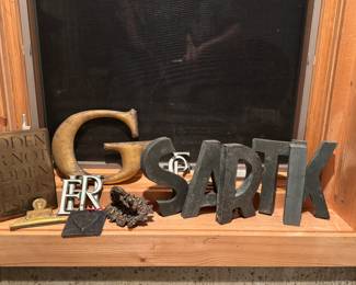 Metal Letters. 