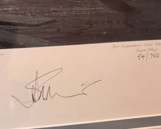 Boston's Long Harbor. John Stobart Signed & Numbered Lithograph. Print Measures 32" W x 20" H. Photo 2 of 3. 