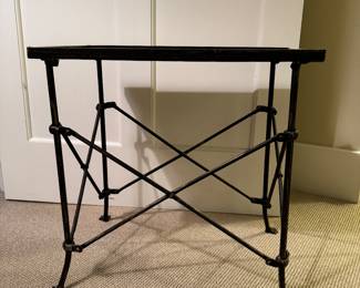 Pair of Metal Side Tables with Paw Feet. Each Measures 20" W x 12" D x 20" H. Photo 1 of 5.