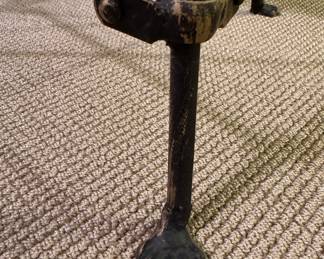 Pair of Metal Side Tables with Paw Feet. Each Measures 20" W x 12" D x 20" H. Photo 5 of 5.