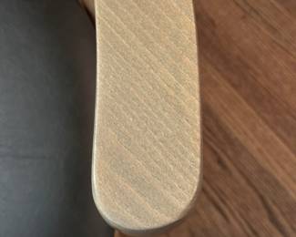 Set of 6 GAR Thonet Style Bentwood Arm Chairs with Vegan Leather Seats. Each Measures 24.25" W X 19.5" D 
with 18.75" Seat Height. Photo 4 of 4.