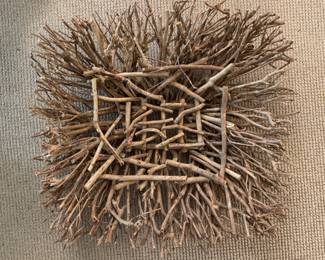 Woven Twig Tray.
