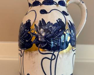 Antique Royal Bonn Wasserrose Porcelain Jug.