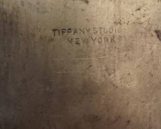 Tiffany Studios Bonze Pine Needle Letter Holder. Measures 6.5" W x 2.5" D x 6" H. Photo 4 of 4.