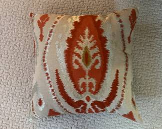 Pair of Down-Filled Ikat Pillows.
