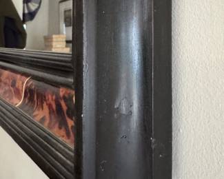 Faux Tortoise Shell Mirror. Measures 24" W x 28" H x 3" D. Photo 3 of 3.