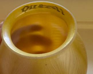 Quetzal Art Glass Lamp Shade. Measures 6" H x 5" D. Photo 3 of 3.