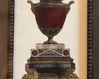 Grecian Urn Etchings - 2 Available. Each Measures 16" W x 19" H Overall. Photo 2 of 3.