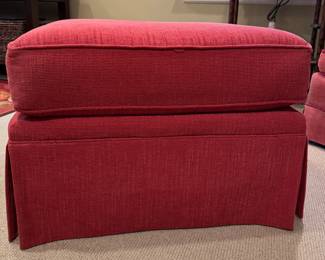 Club Chair with Down Filled Cushion - 2 Available - With Coordinating Ottoman. Each Chair Measures 34" W x 40" D. Ottoman Measures 23" x 28" x 20" H. Photo 4 of 4.