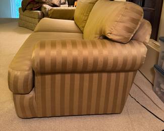 Two-Seat Upholstered Sofa. Measures 80" W x 36" D. Photo 3 of 3.