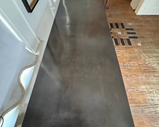 Iron Console with Shelf. Measures 60" W x 16" D x 30" H. Photo 4 of 6.