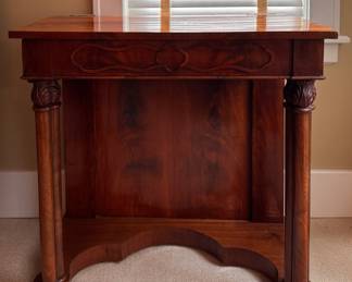 Antique Flame Mahogany Pier Mirror Stand. Could be Used As A Buffet. Photo 1 of 2. 