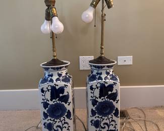 Pair of Chinoiserie Table Lamps.