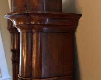 Antique Flame Mahogany Pier Mirror. Measures 34" W x 70" H. Photo 2 of 3.