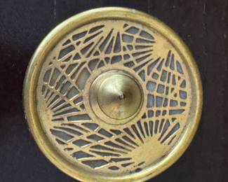 Tiffany Studios Bonze Pine Needle Paperweight. Measures 3.5" D. Photo 1 of 2.