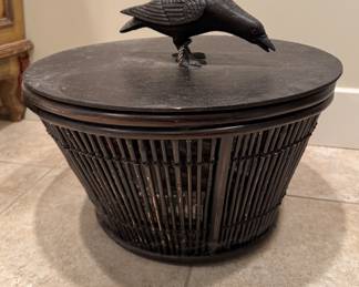 Decorative Wood Basket. Photo 1 of 3.