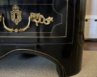 Antique French Directoire Style Commode. Measures 48" W x 25" D x 33" H. Photo 9 of 10.