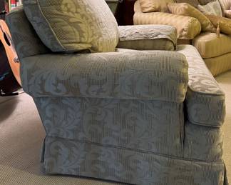 Smith Craft Damask Upholstered Chair. Measures 40" W x 36" D. Photo 2 of 4.