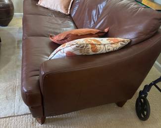 Matching Brown Leather Couch