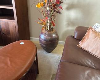 Large Pot with Artificial Flowers
