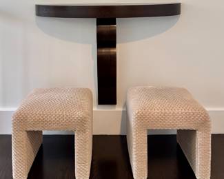 (2) Upholstered Stools