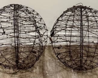 (2) Lighted Orbs for Planters