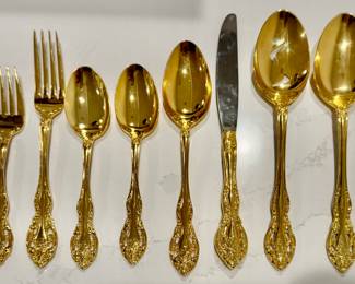 Gold Wash Flatware - Service for 6