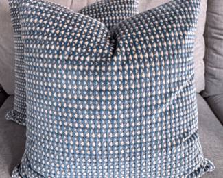 (2) Custom Down Pillows