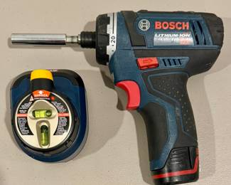 Ryobi Laser Level & Bosch Drill
