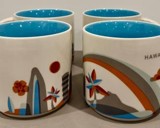 (4) Starbucks Hawaii Mugs