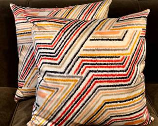 (2) West Elm Down Pillows