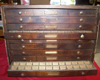 Vintage Typewriter Parts Chest