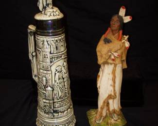 Stein Native American Statue