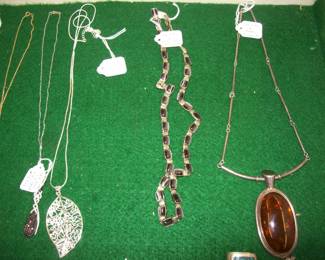 Sterling Silver and Gold Necklaces