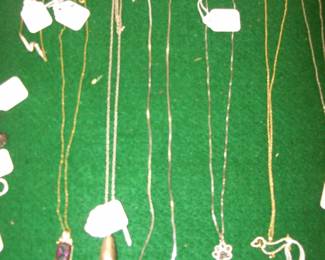 Sterling Silver and Gold Necklaces