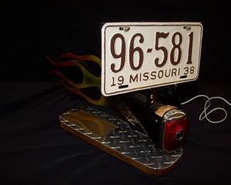 Lighted Motorcycle Deco