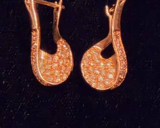 14K earrings with Diamonds . Have matching pendant.