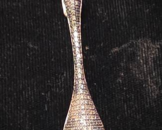 Unique 14K pendant with Black Diamonds