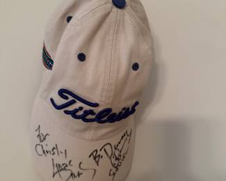 Hat signed by members of Foreigner