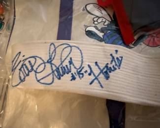 Hat signed by some early Charlotte Hornets inc. Rex Chapman