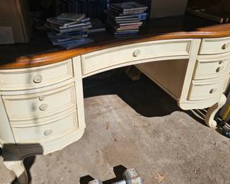 French Provencial desk,  heavy