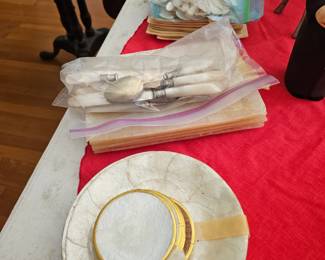 Mother of Pearl table ware
