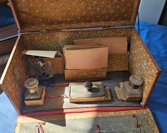 German antique writing set