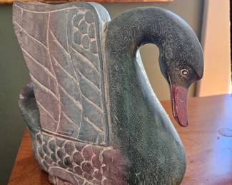 Wooden swan