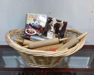 Rolling pins & cookbooks