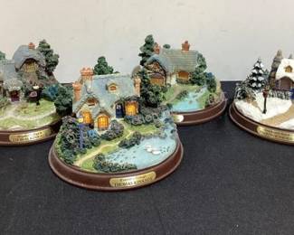 Thomas Kinkade lighted houses